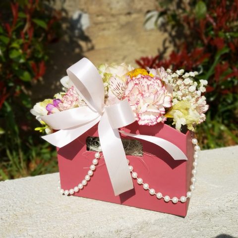 Flower box u obliku torbice | Cvjećarnica Ilaria Split